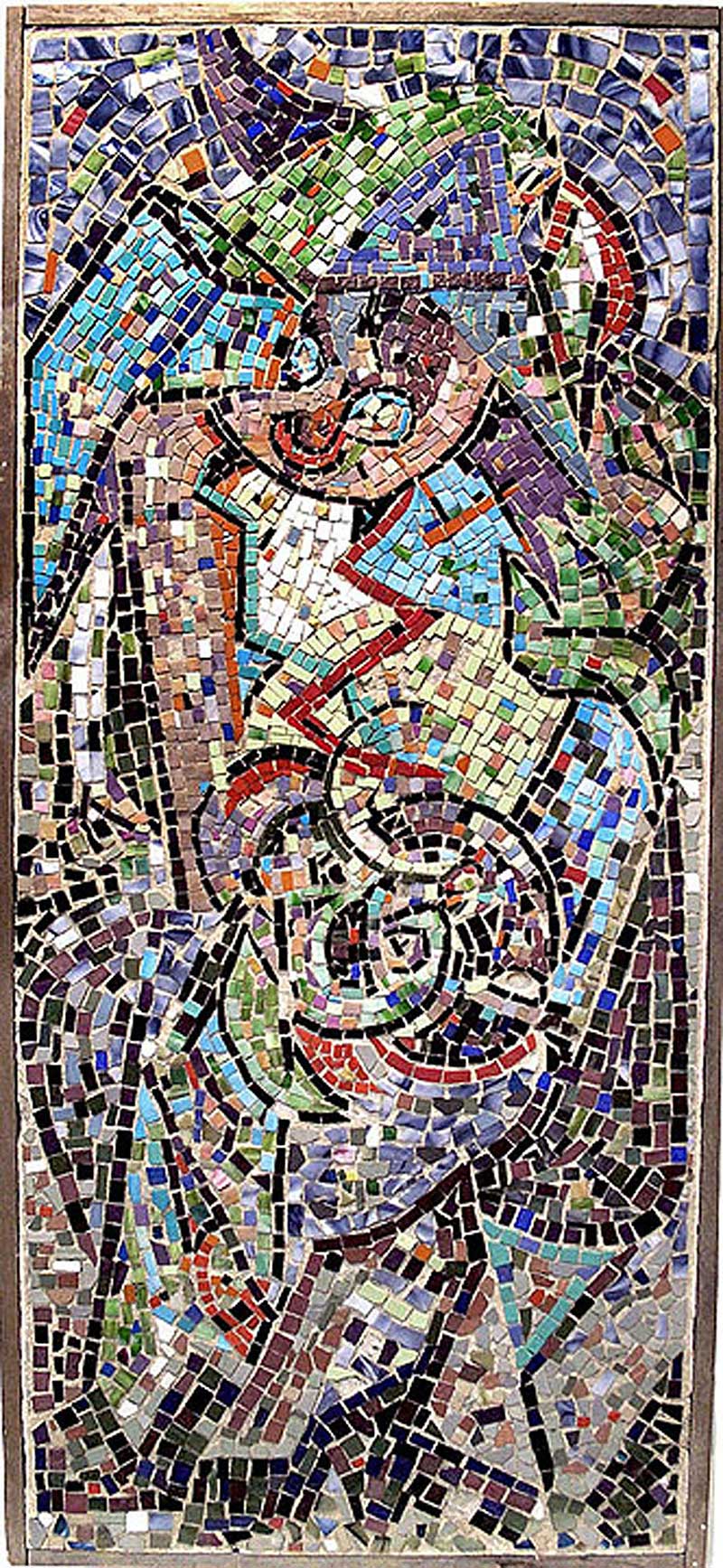 Jackson Pollock, Untitled, ca. 1938-41. Mosaic tesserae in cement backed with braced wood frame, 54 x 24 in. The Pollock-Krasner Foundation, courtesy of Washburn Gallery, New York