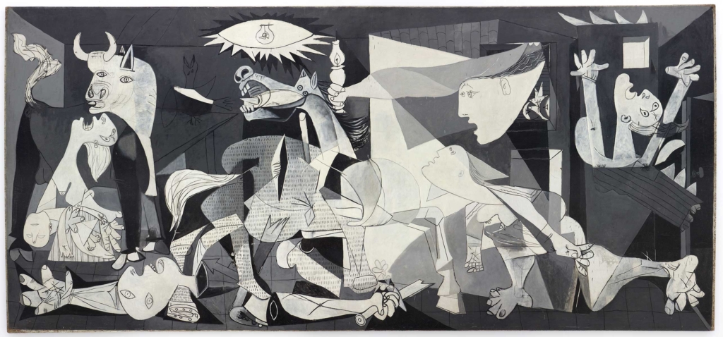 Pablo Picasso, Guernica, 1937. Oil on canvas, 138 x 306 in. Museo Nacional Centro de Arte Reina Sofia, Madrid.